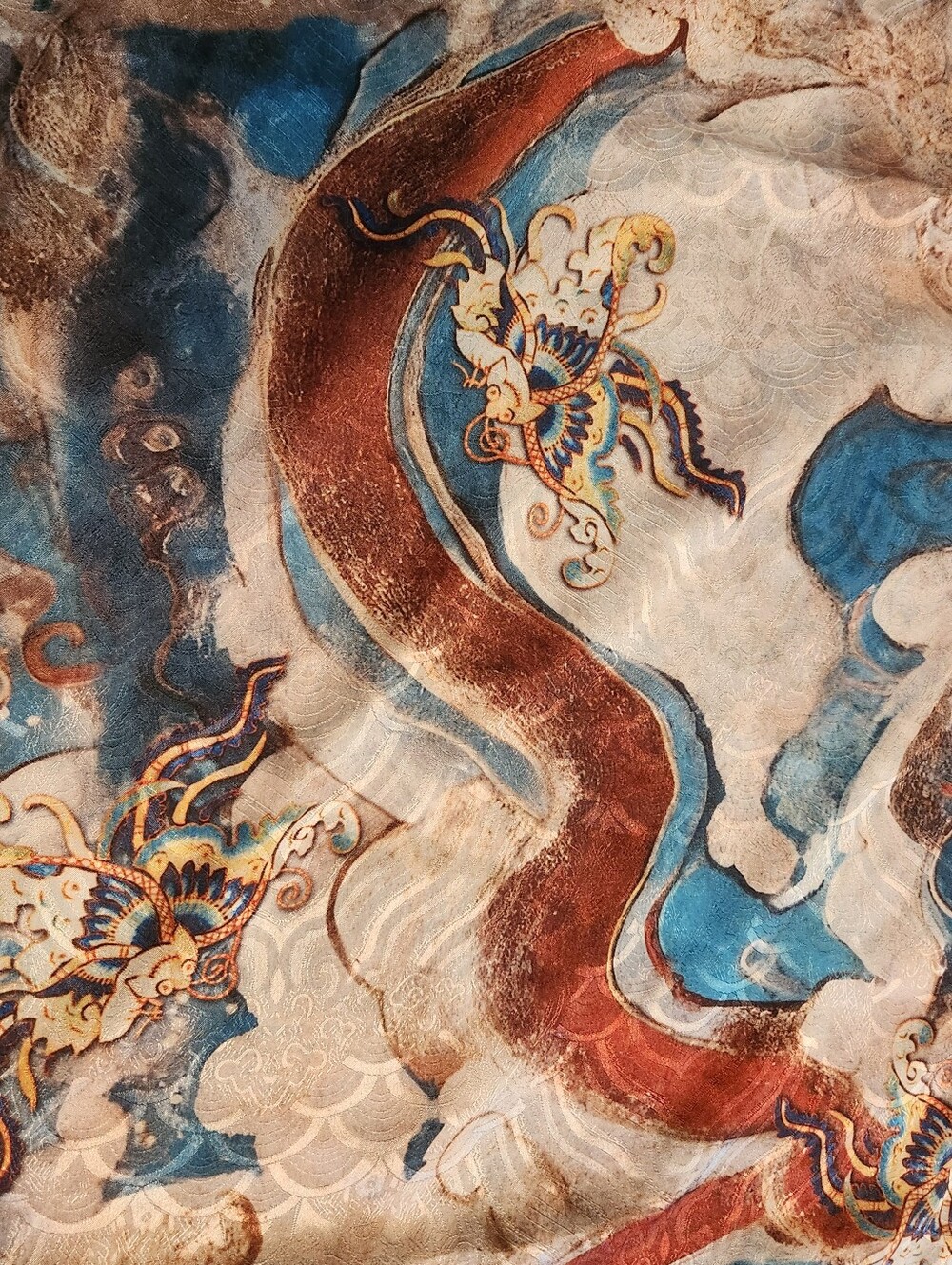 Oriental Big Squared Silk Dragon and Zhang Qian Military Silk Road - Picture 6 of 8